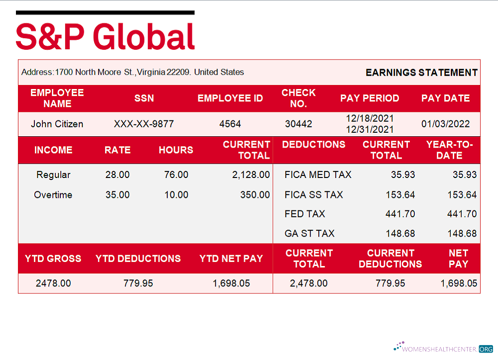 Download USA financial company earning statement (2) Photoshop template
